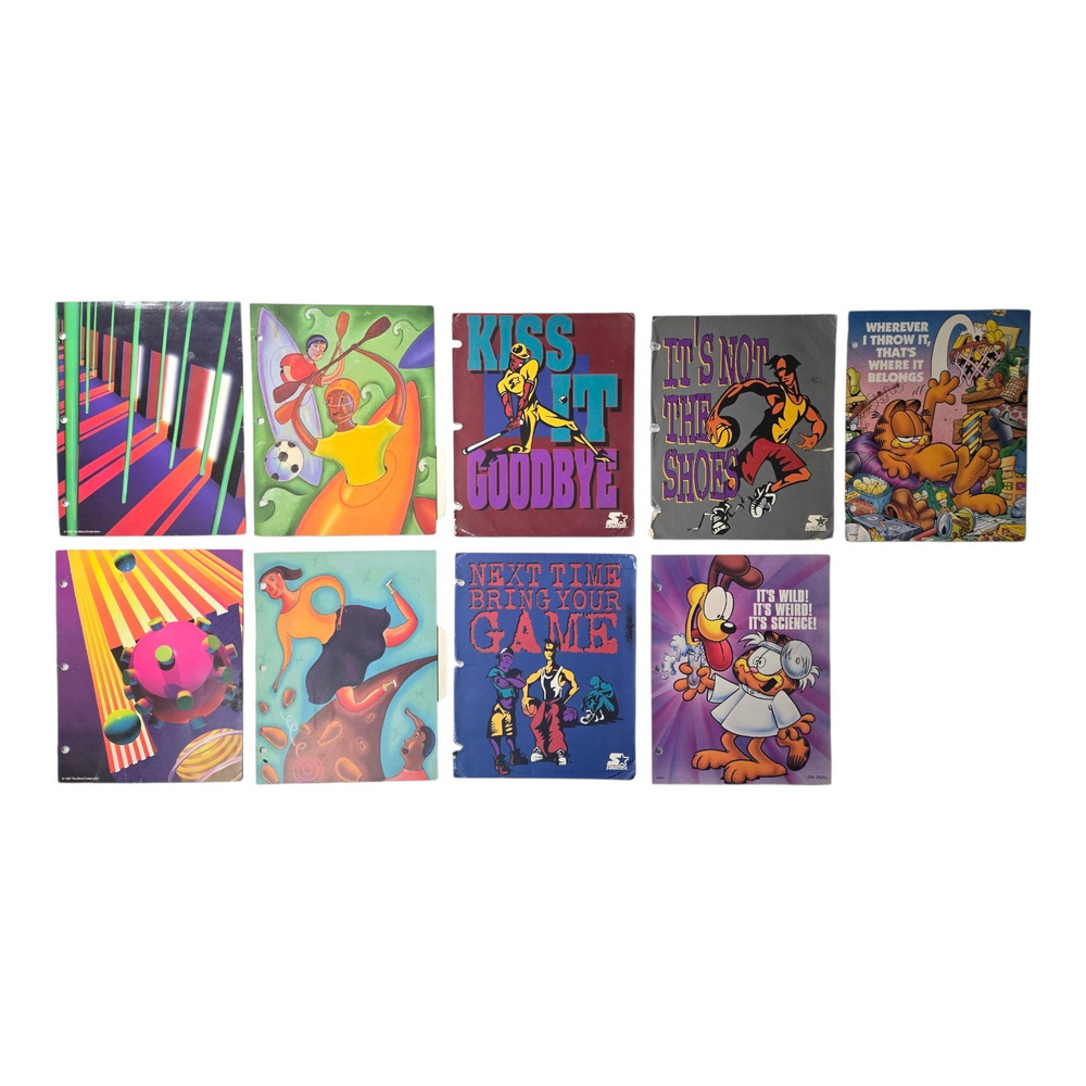 1995 Folders-Mead Trapper Keeper, NIKE Skittles & Canoe Polo, STARTER, Garfield